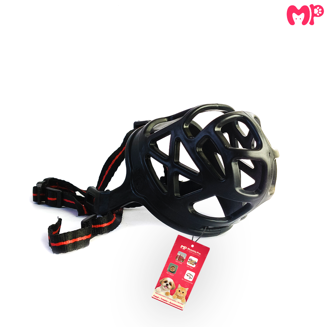Muzzle For Dogs | Black Silicone | Anti Barking |Anti Chewing | Breathable