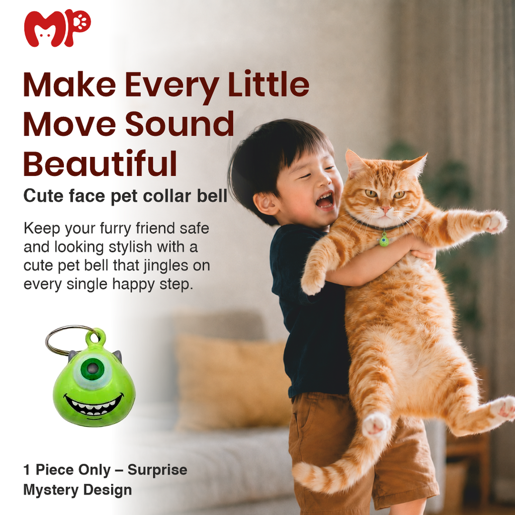 Cute Cartoon Pet Collar Bell Charm | Mystery Character Hanging Bell for Cats, Dogs & Small Pets (Random Design, 1 Piece)