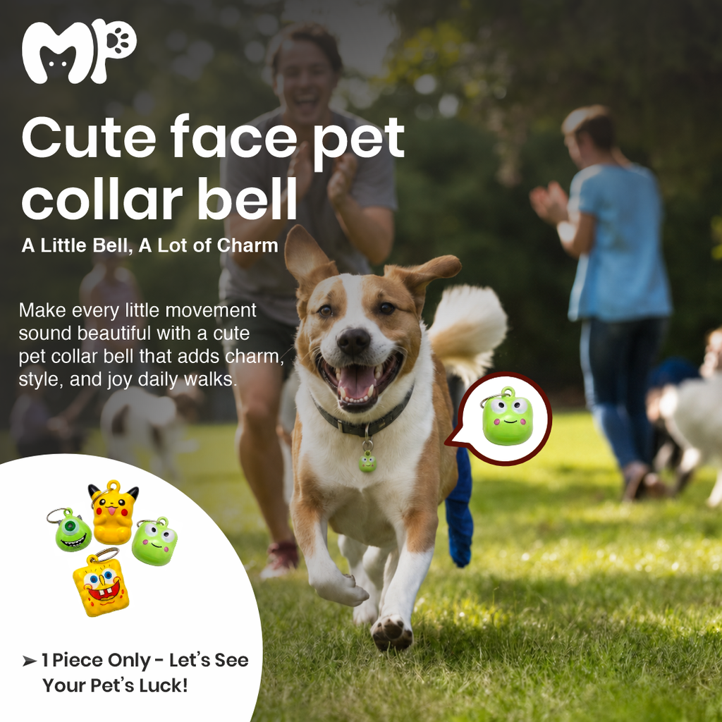 Cute Cartoon Pet Collar Bell Charm | Mystery Character Hanging Bell for Cats, Dogs & Small Pets (Random Design, 1 Piece)