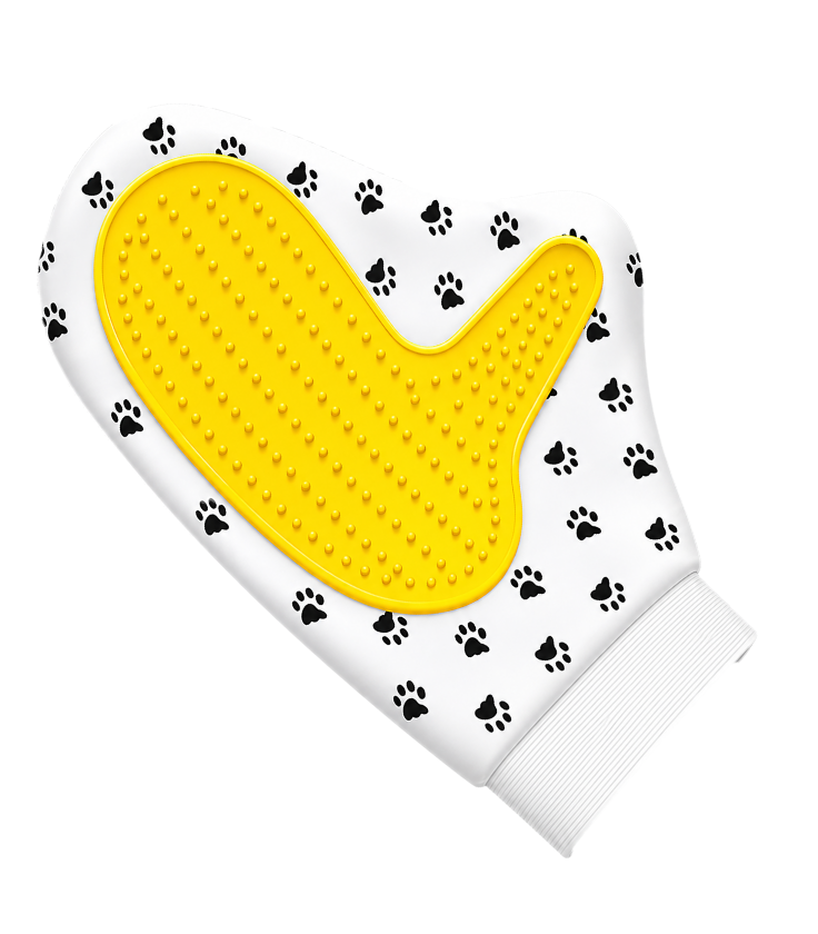 Premium Pet Grooming Glove with Silicone Bristles | for Dogs and Cats