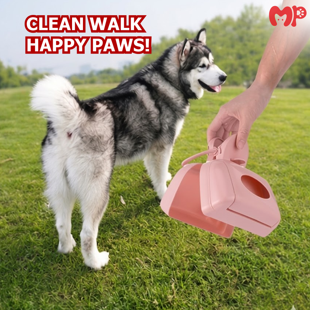 Premium Portable Pet Pooper Scooper with Integrated Bag Dispenser – Lightweight | Durable Waste Pickup Tool for Dogs & Cats | Easy One-Handed Use | Hygienic Outdoor Cleanup | Travel-Friendly Design