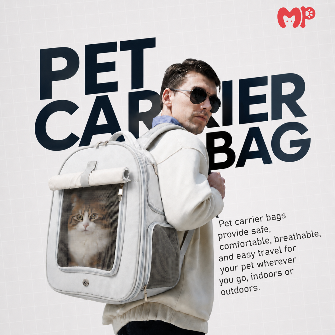 Premium 2-in-1 Expandable Pet Carrier Backpack with 180° Mesh Extension Tent | Dual-Comfort Travel Bag with Built-In Safety Leash for Cats & Small Dogs