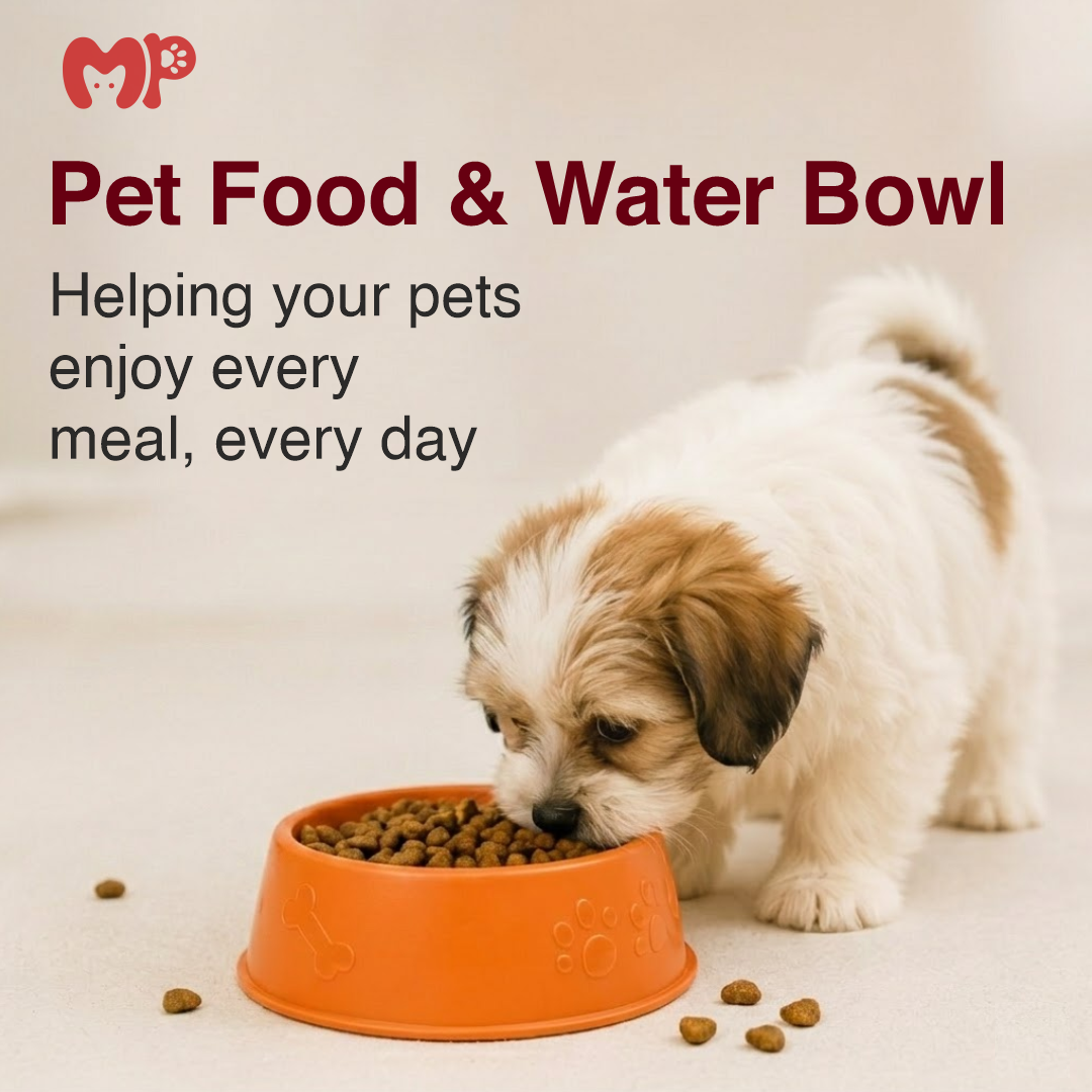 Premium Anti-Slip Durable Pet Food Bowl for Dogs and Cats | Easy-to-Wash Hygienic Plastic Feeding Dish | Tapered Stability Kibble & Water Basin for Puppies | Kittens | Small-to-Medium Pets (Small) | (Medium) | (Large)