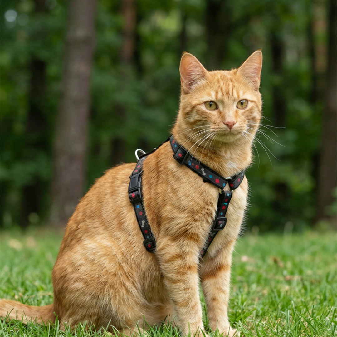 Reflective Harness Set 10mm - For Cats & Kittens