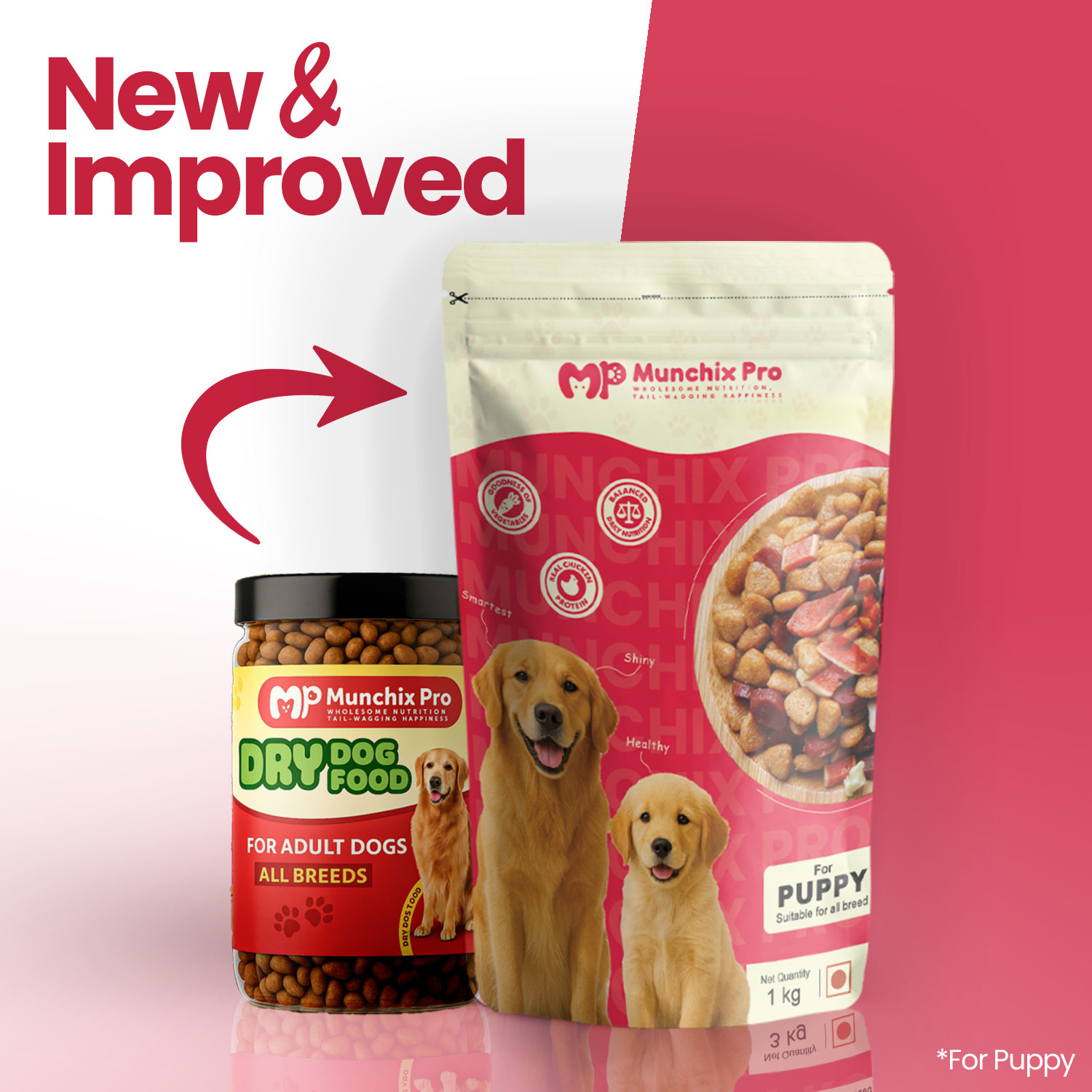 Puppy Starter Dry Dog Food Munchix Pro