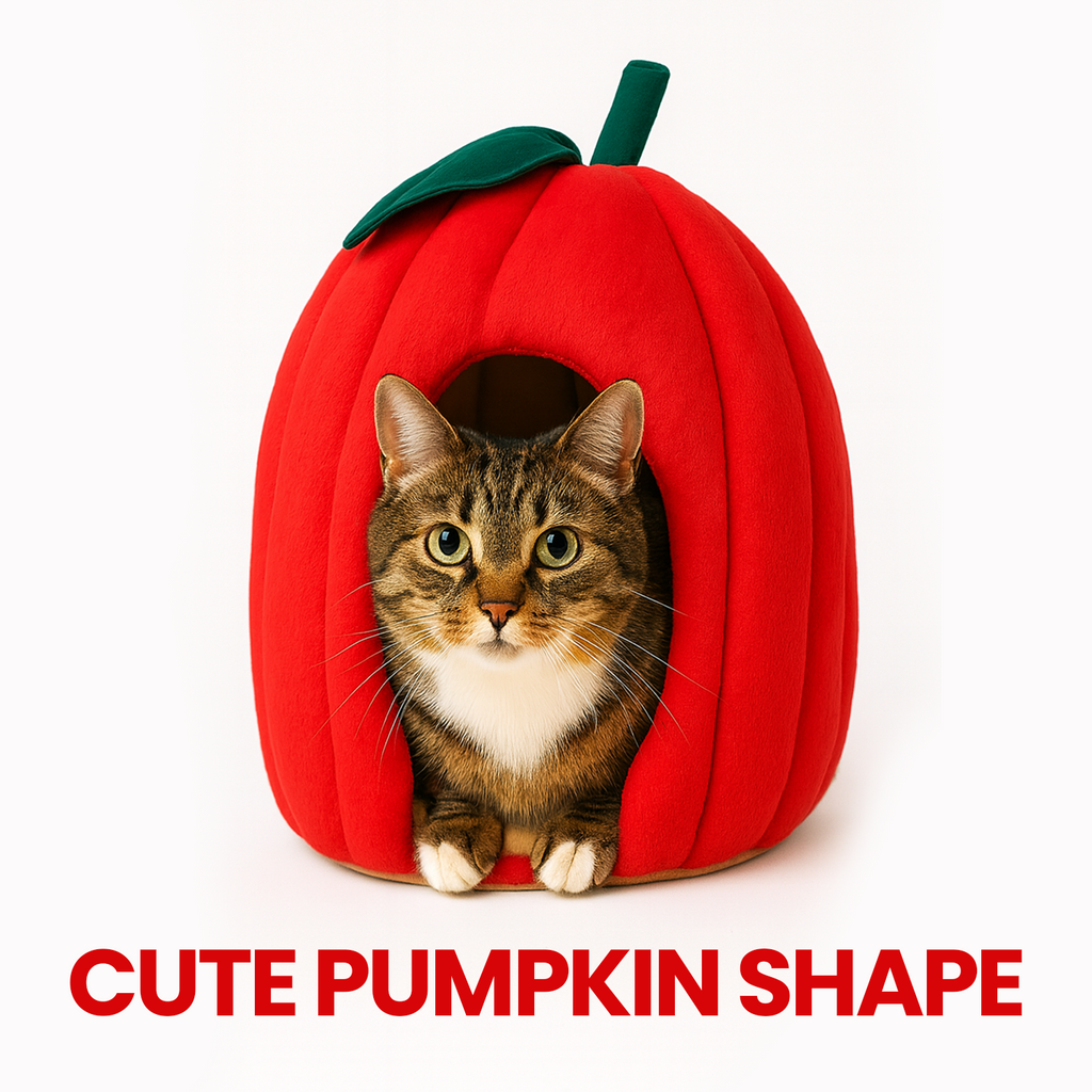 Pumpkin Pet House - Soft Toy House For Cats/Dogs - Munchix Pro
