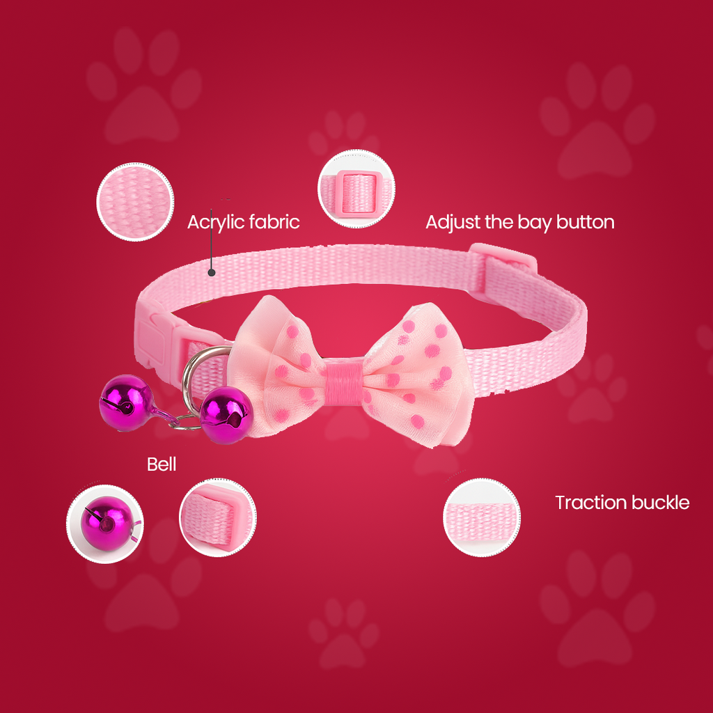 Bow Collar For Kitten & Cat