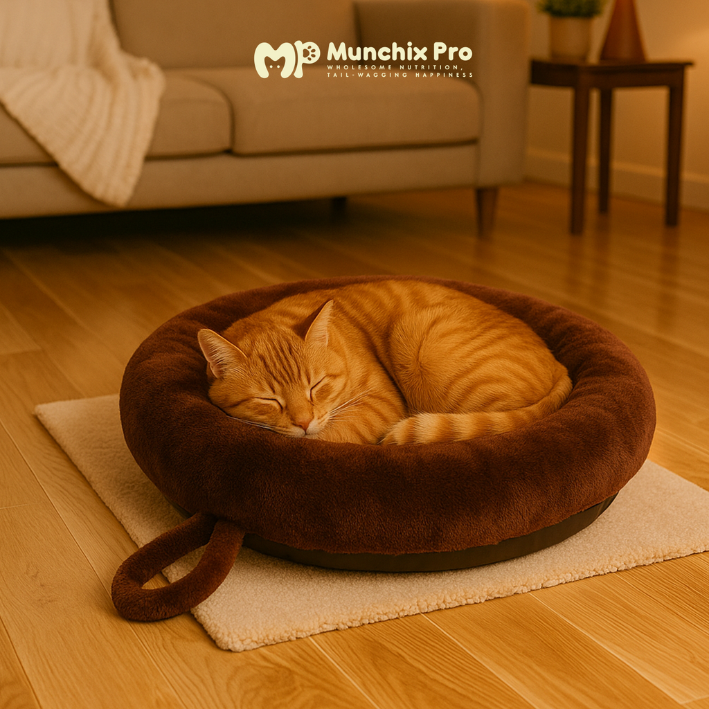 Round Bed For Cat/Dog - Munchix Pro