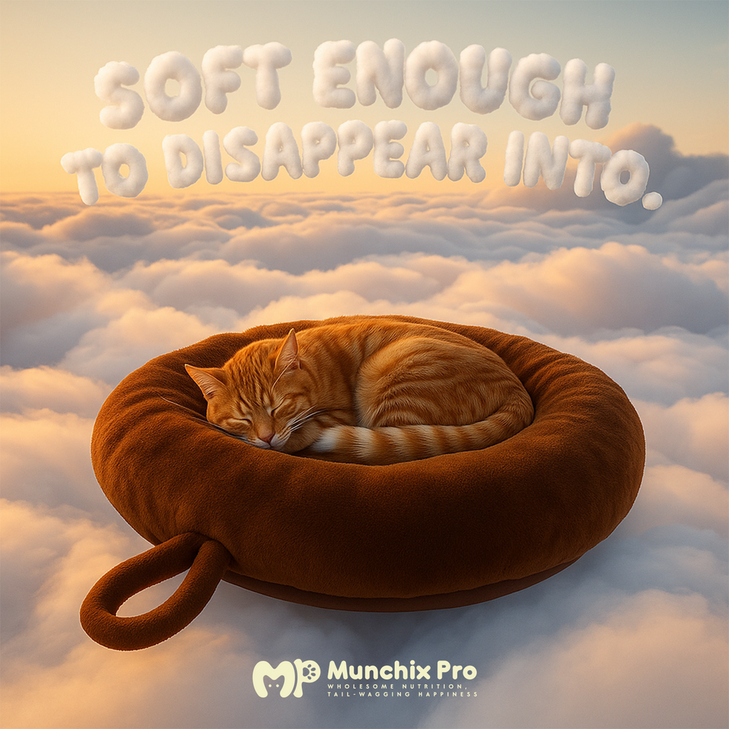 Round Bed For Cat/Dog - Munchix Pro
