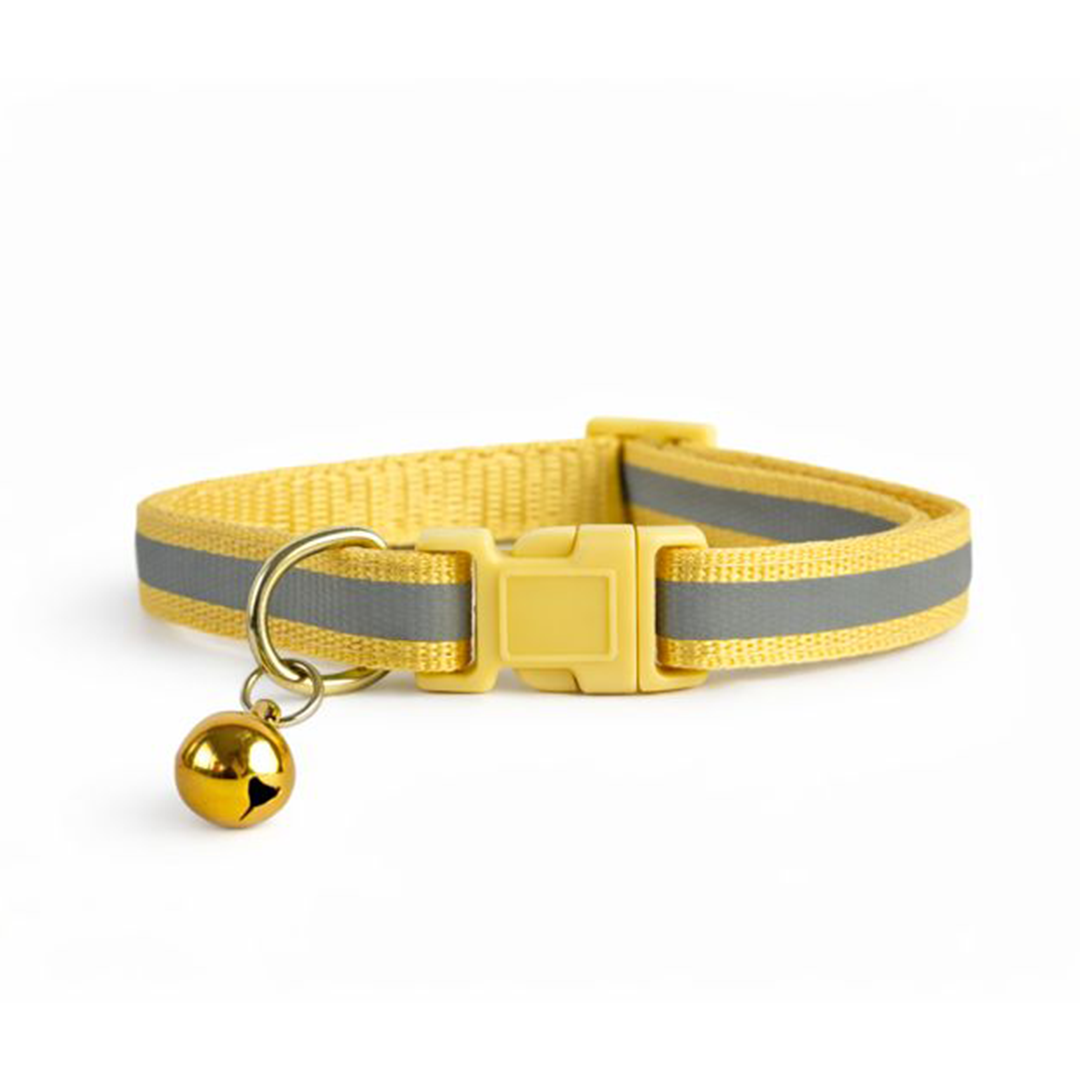 Dog & Puppy Collar With Bell - Adjustable | Reflector
