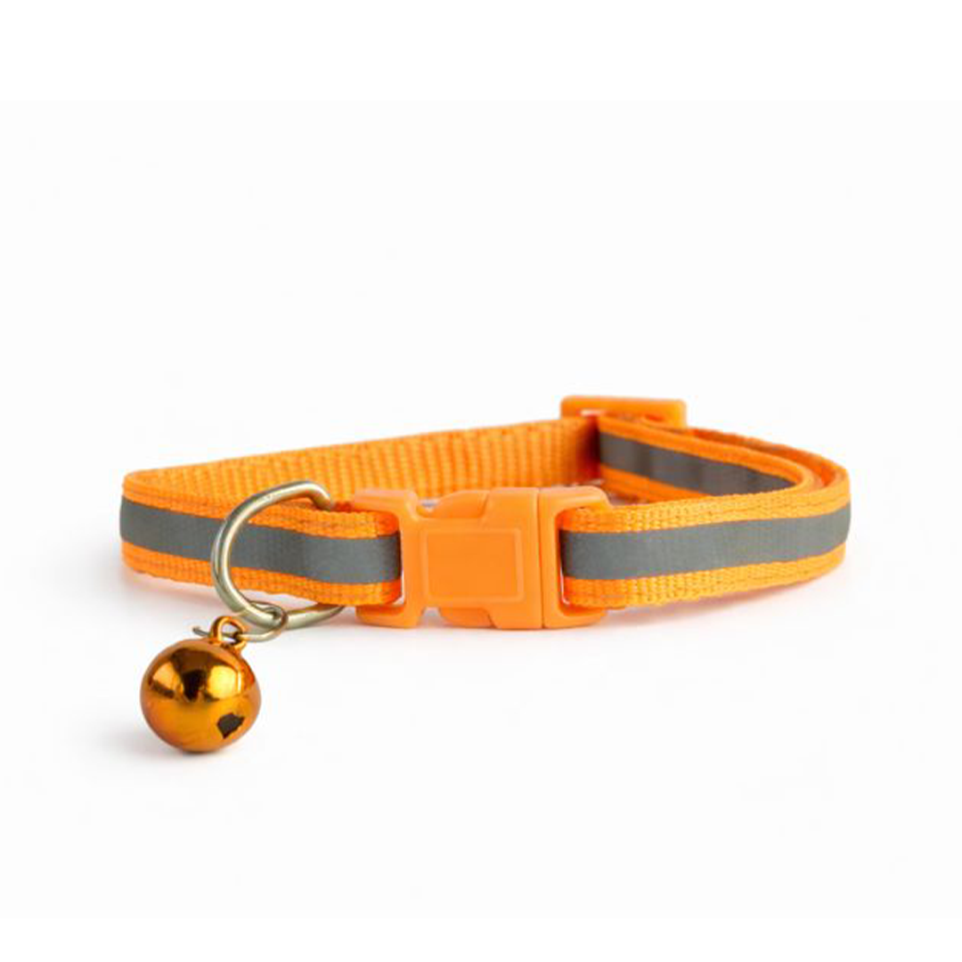 Dog & Puppy Collar With Bell - Adjustable | Reflector