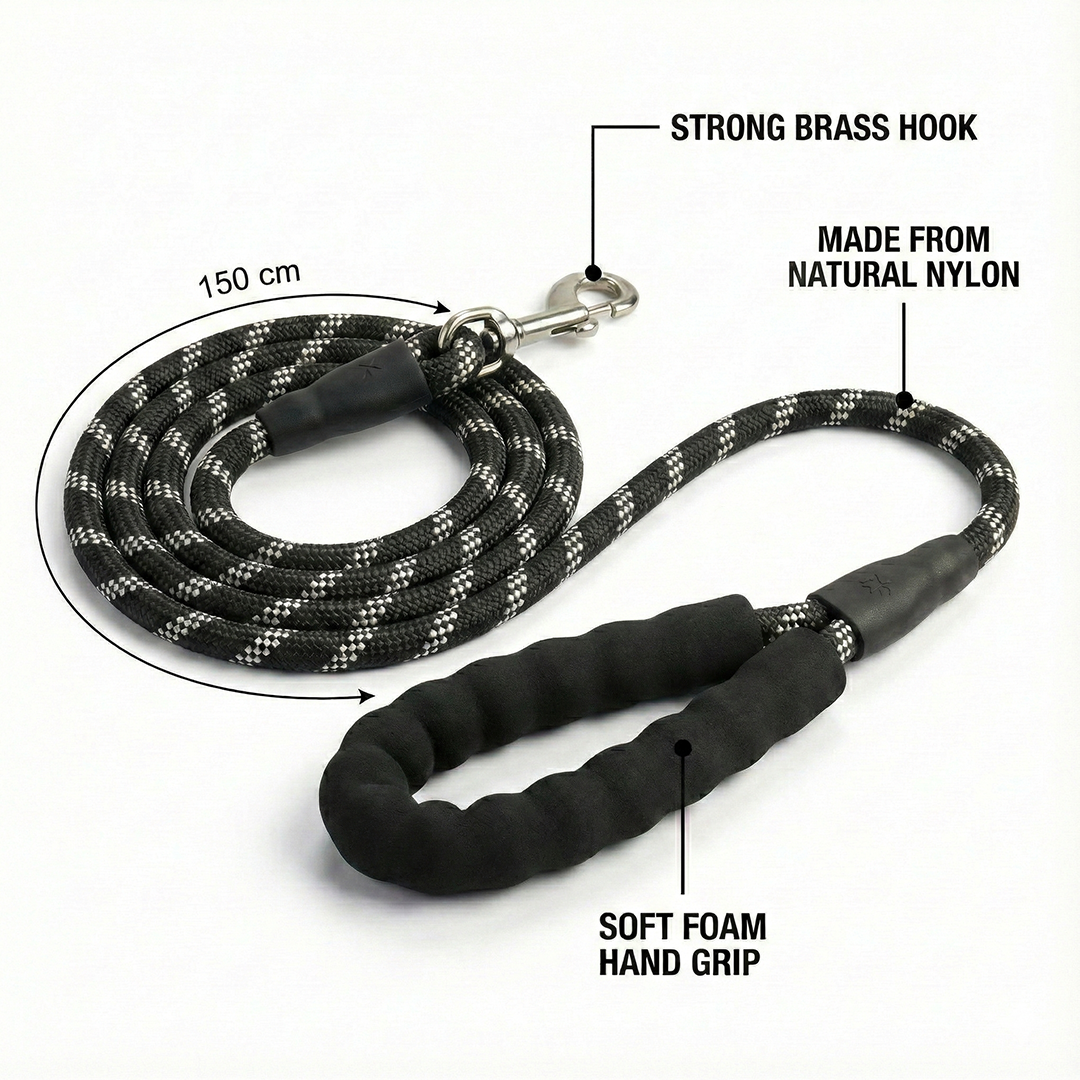 Premium Dog Leash Rope With Grip 12mm