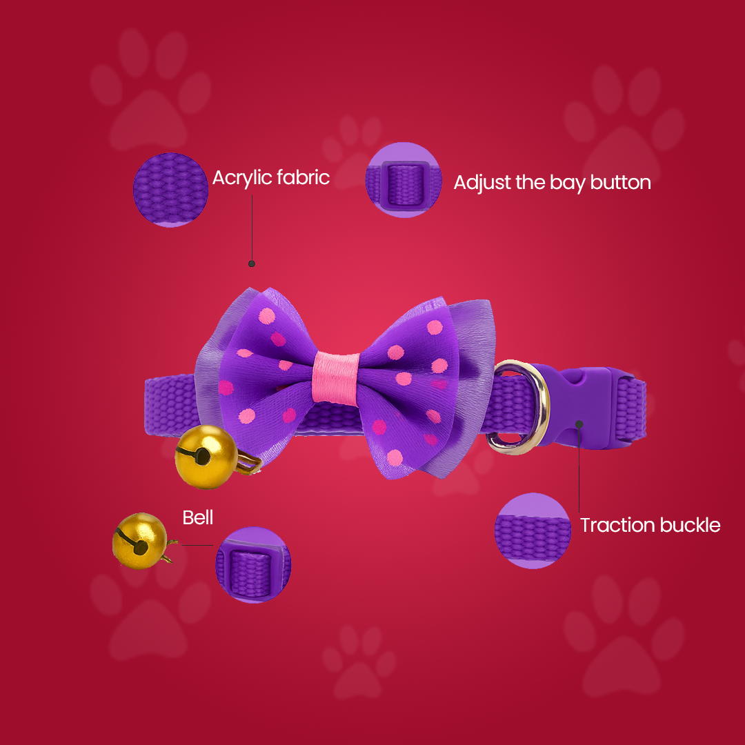Bow Collar For Kitten & Cat