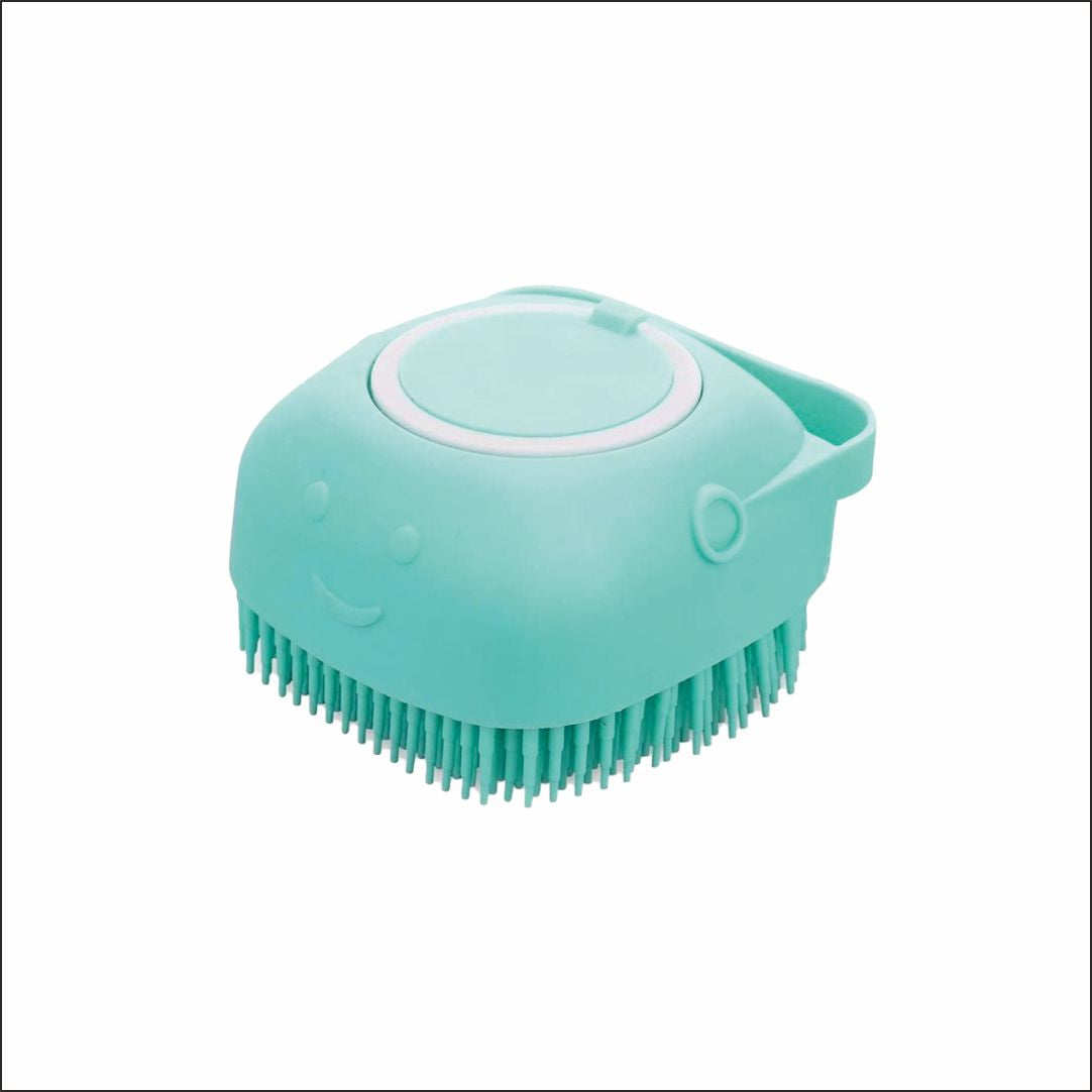 Soft Silicone Bristles Grooming & Massage Brush for Dogs & Cats