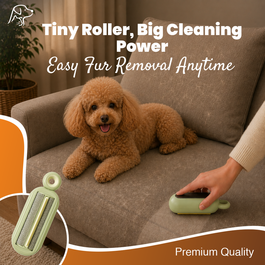 Circular Lint Brush for Pet Hair Removal | Portable Fur Remover