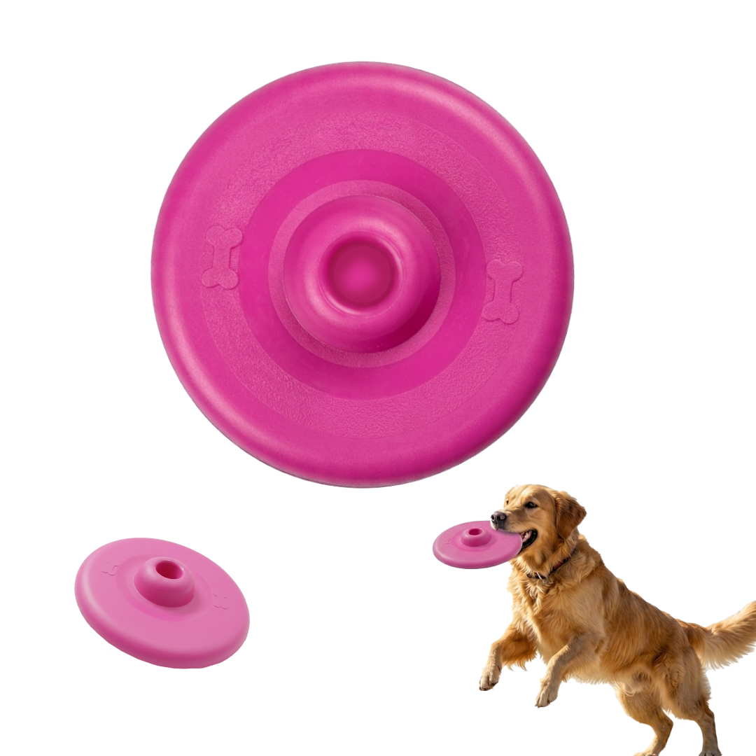 Aerodynamic Floating Dog Frisbee Disc – Durable Non-Toxic Silicone Flying Fetch Toy for Training | Outdoor Play