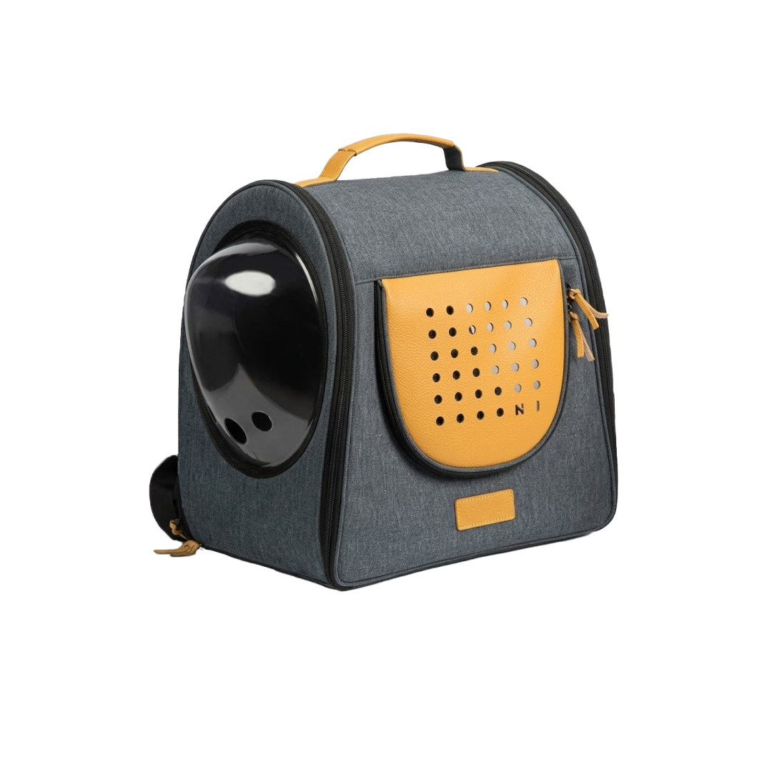 Foldable Pet Carrier Backpack for Cats and Dogs| Travel Friendly Travel Bag with Bubble Window & Full Ventilation