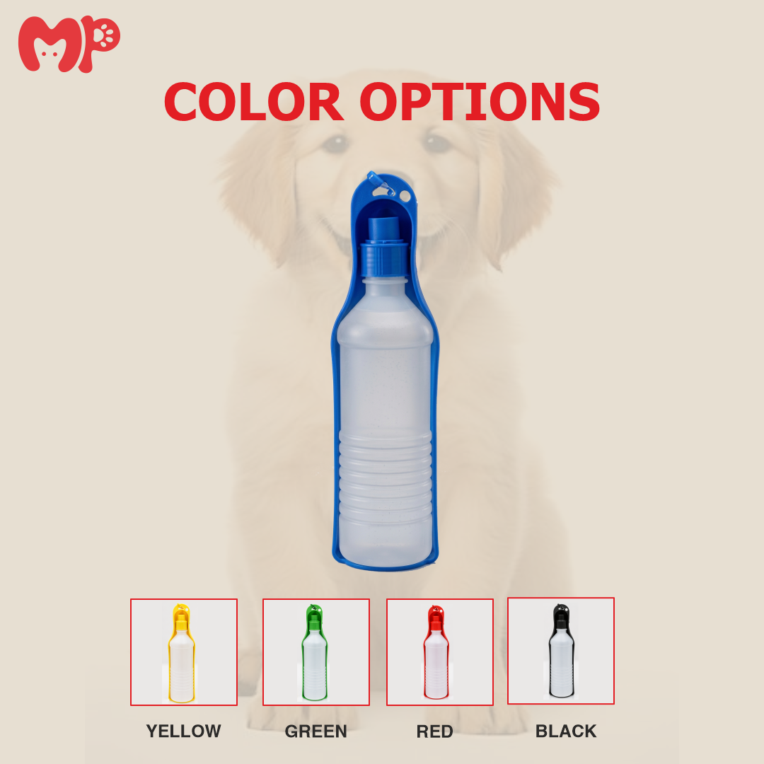 Portable Foldable Travel Pet Water Bottle with Leak- Proof Design, Travel Friendly, Compact| Available in 250ml and 500ml