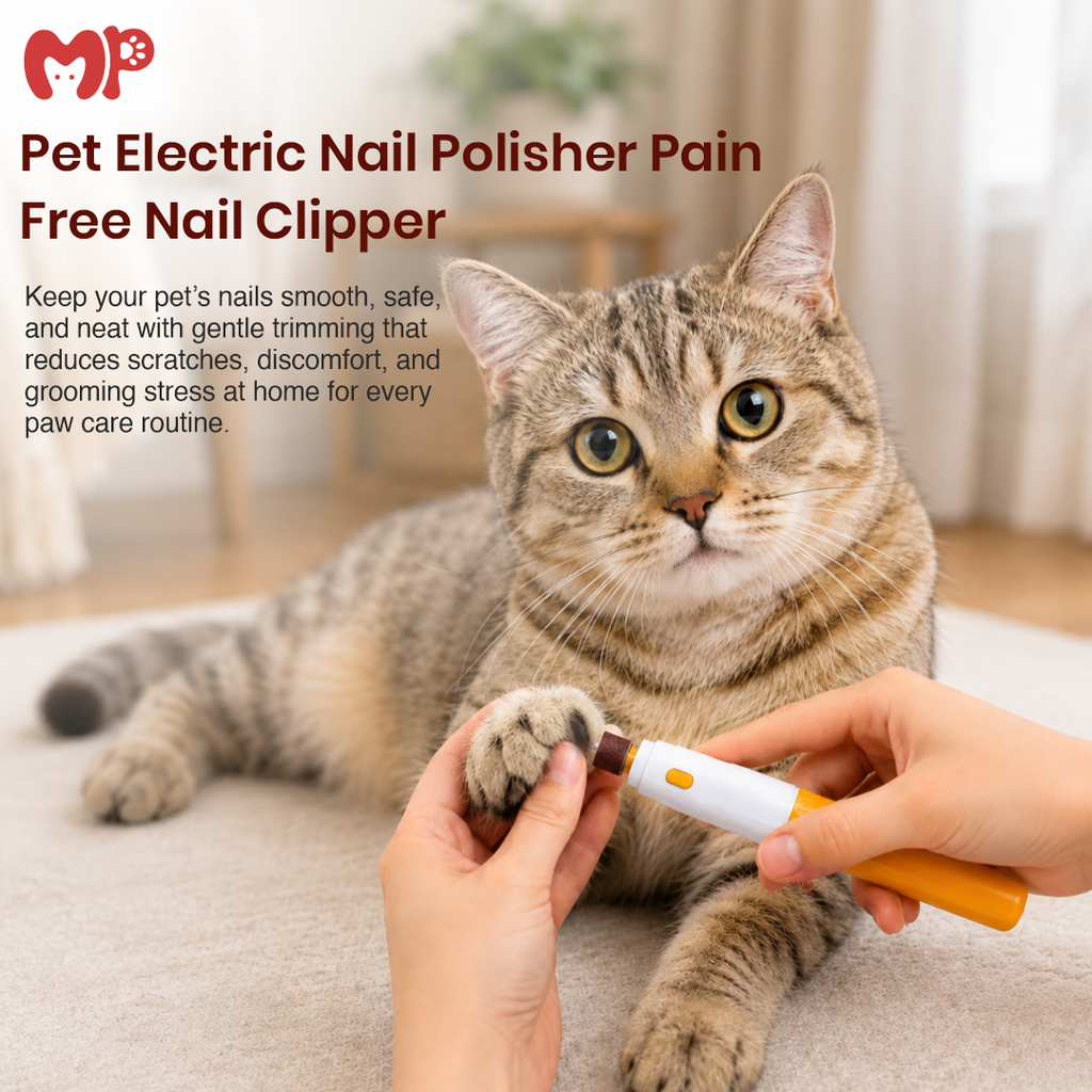 Premium Electric Pet Nail Grinder & Trimmer | Pain-Free Paw Grooming File for Dogs & Cats | Cordless Automatic Safety Nail Clipper Kit with 3 Extra Filing Heads