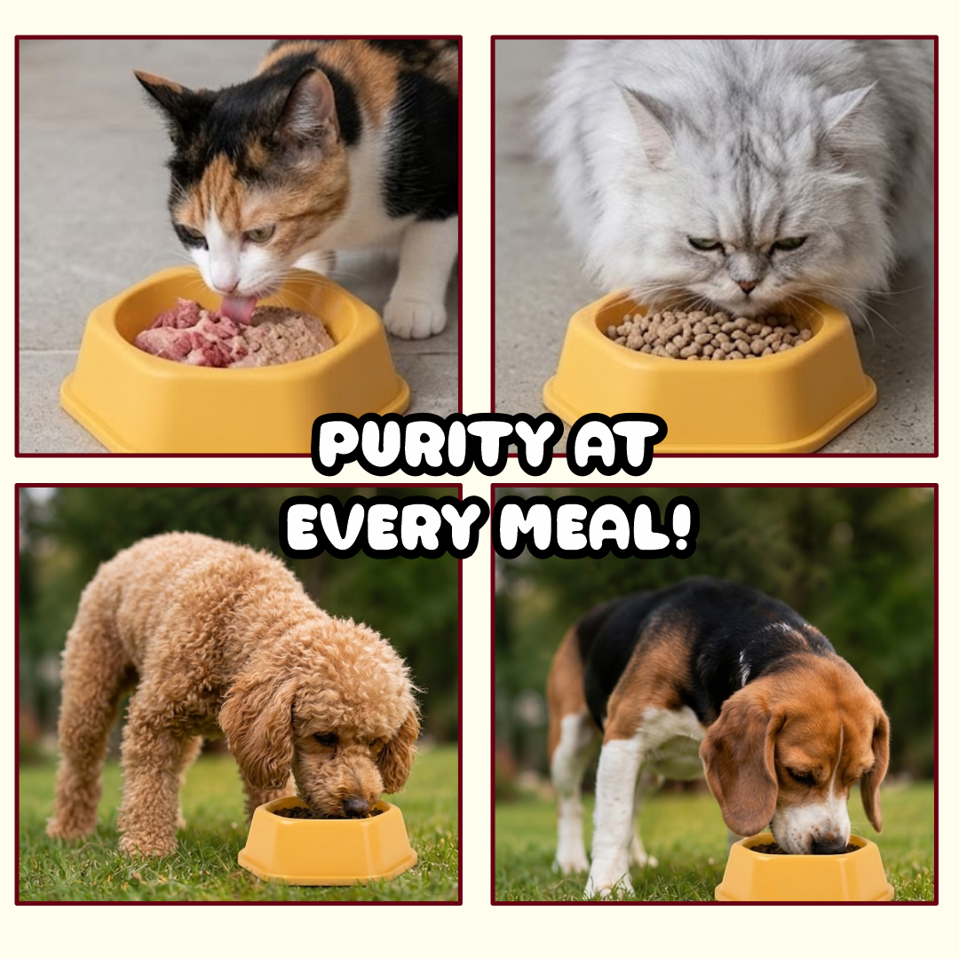 Premium Plastic Hexagon Pet Feeding Bowl – Durable Food and Water Dish for Small to Medium Dogs and Cats (Large) | (Medium) | (Small)