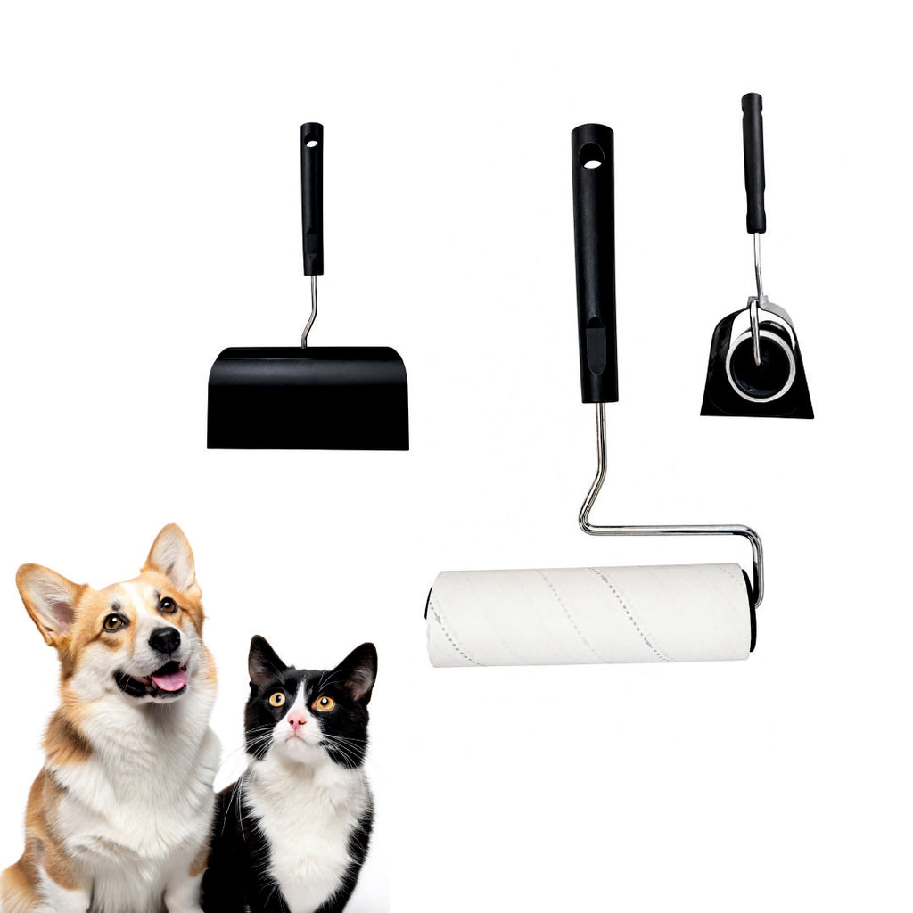 Premium Extra Sticky Pet Hair Lint Roller with Stand Holder | 60 Sheets Easy Oblique Tear Roller | Portable Non-Electric Dog & Cat Fur Remover Tool for Clothes | Furniture | Couch | Bed | and Car Seats