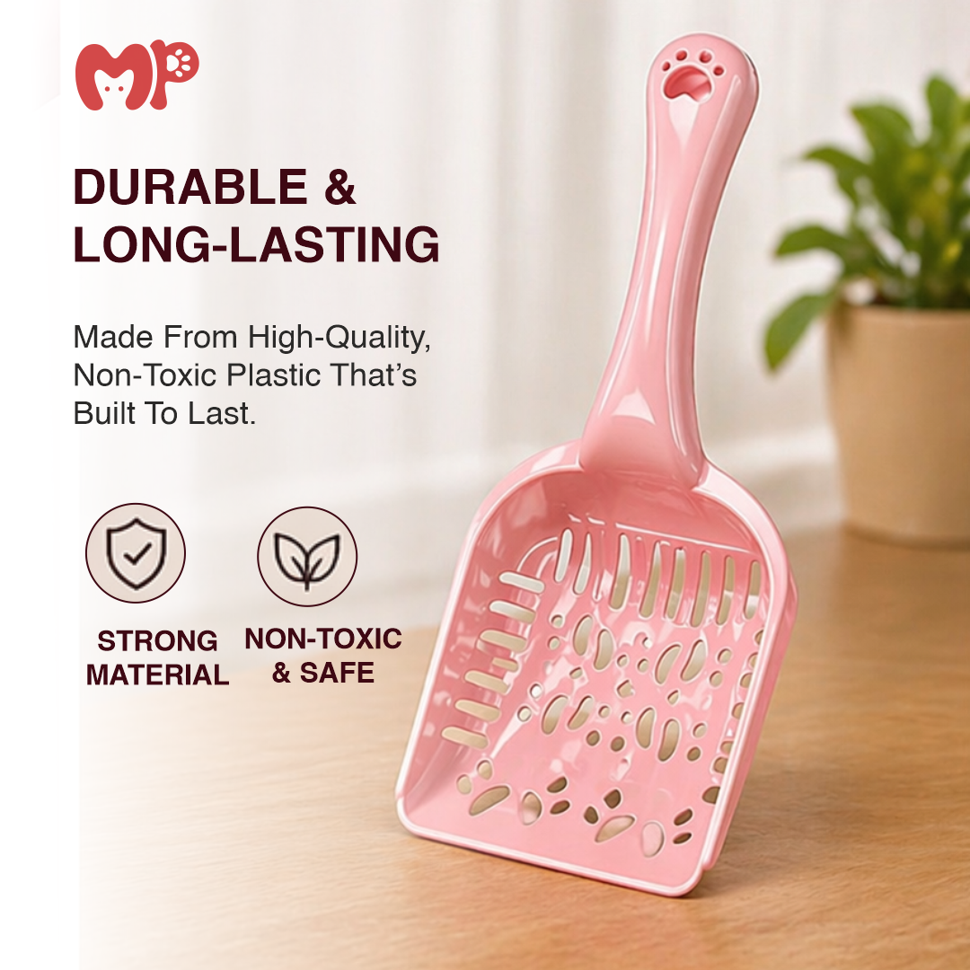 Premium Ergonomic Quick-Sifting Cat Litter Scooper
