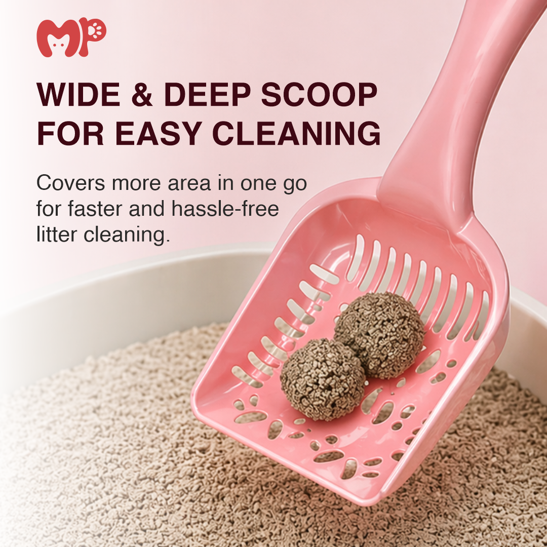 Premium Ergonomic Quick-Sifting Cat Litter Scooper