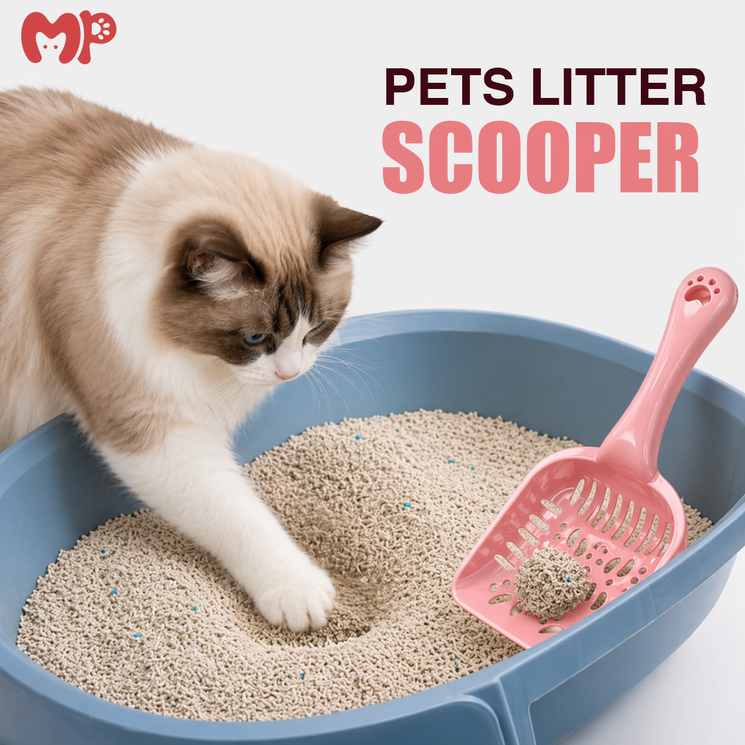 Premium Ergonomic Quick-Sifting Cat Litter Scooper