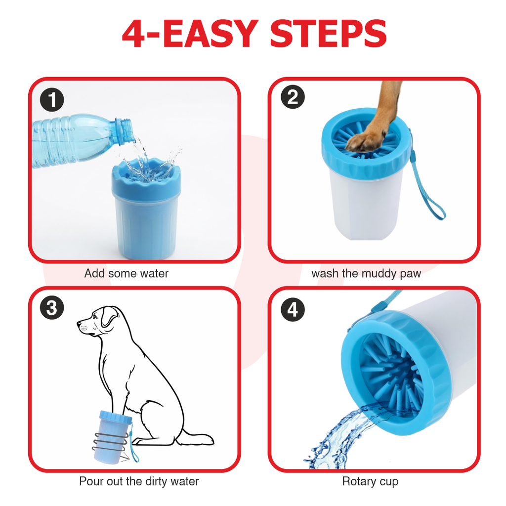 Silicone Pet Paw Cleaner Cup for Dogs | Muddy Paw Washer | Small and Large Sizes | BIG & SMALL