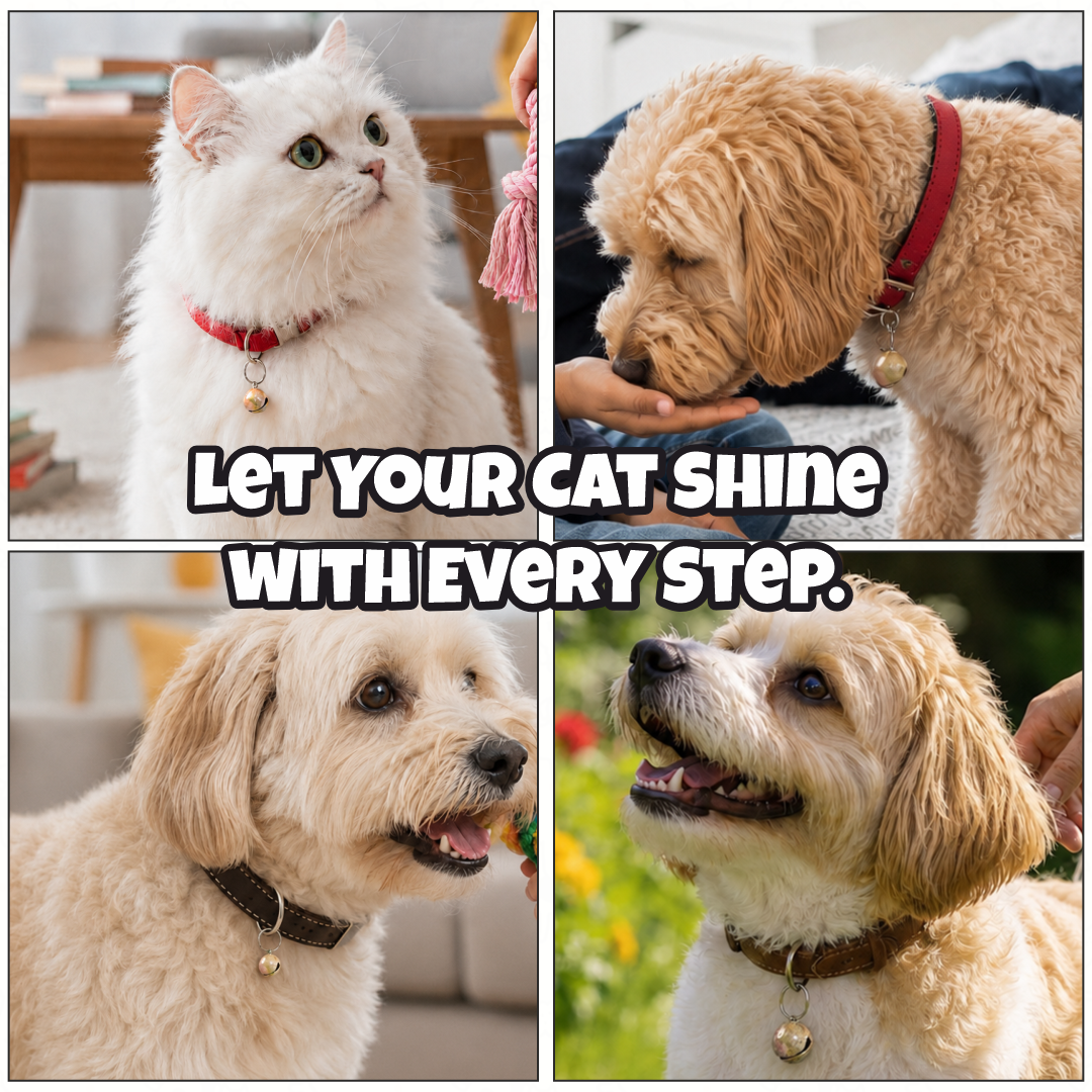 Colorful Metal Pet Collar Bell | Lightweight Hanging Bell Charm for Cat & Dog Collars