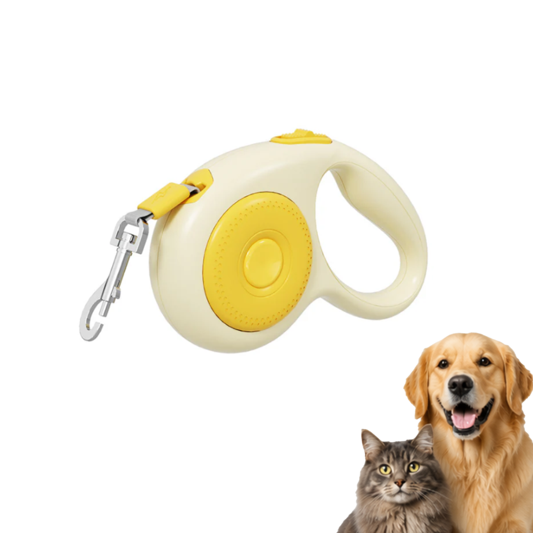 Heavy-Duty Retractable Pet Leash | Tangle-Free Extending Walking Lead | One-Button Brake & Lock System | Ergonomic Grip | for Small Medium and Large Dogs or Cats | 5m or 3m