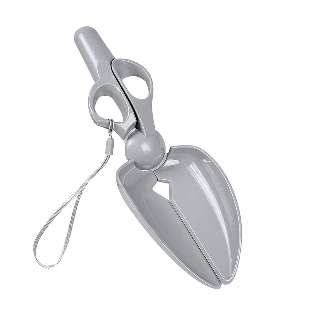 Premium Scissor-Style Pet Poop Scooper | Portable Dog & Cat Waste Picker Claw with Comfortable Grip Handle | Lock Mechanism | Wrist Strap | Hygienic No-Touch Yard & Outdoor Waste Cleaner