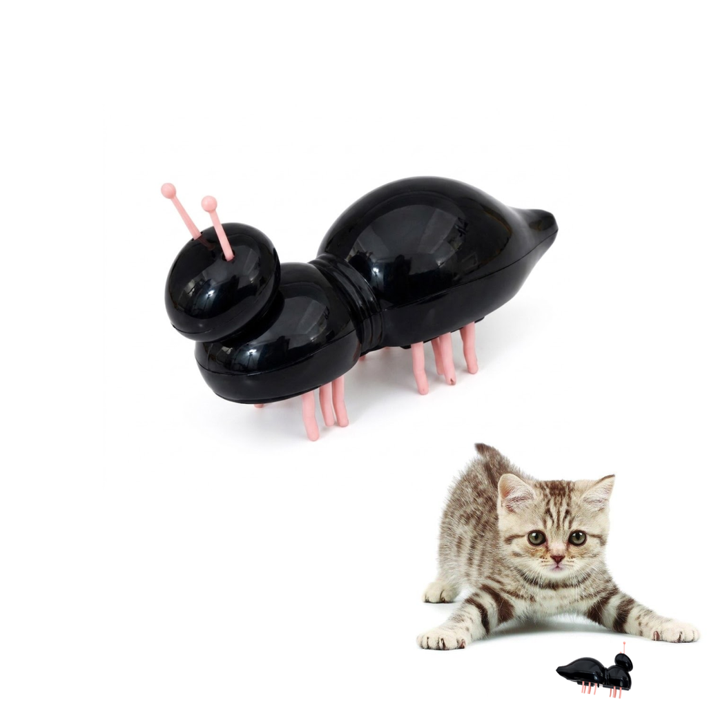 Interactive Micro Vibrating Ant Cat Toy – Battery Operated Random Moving Electronic Bug Puzzle for Indoor Cats | Kittens