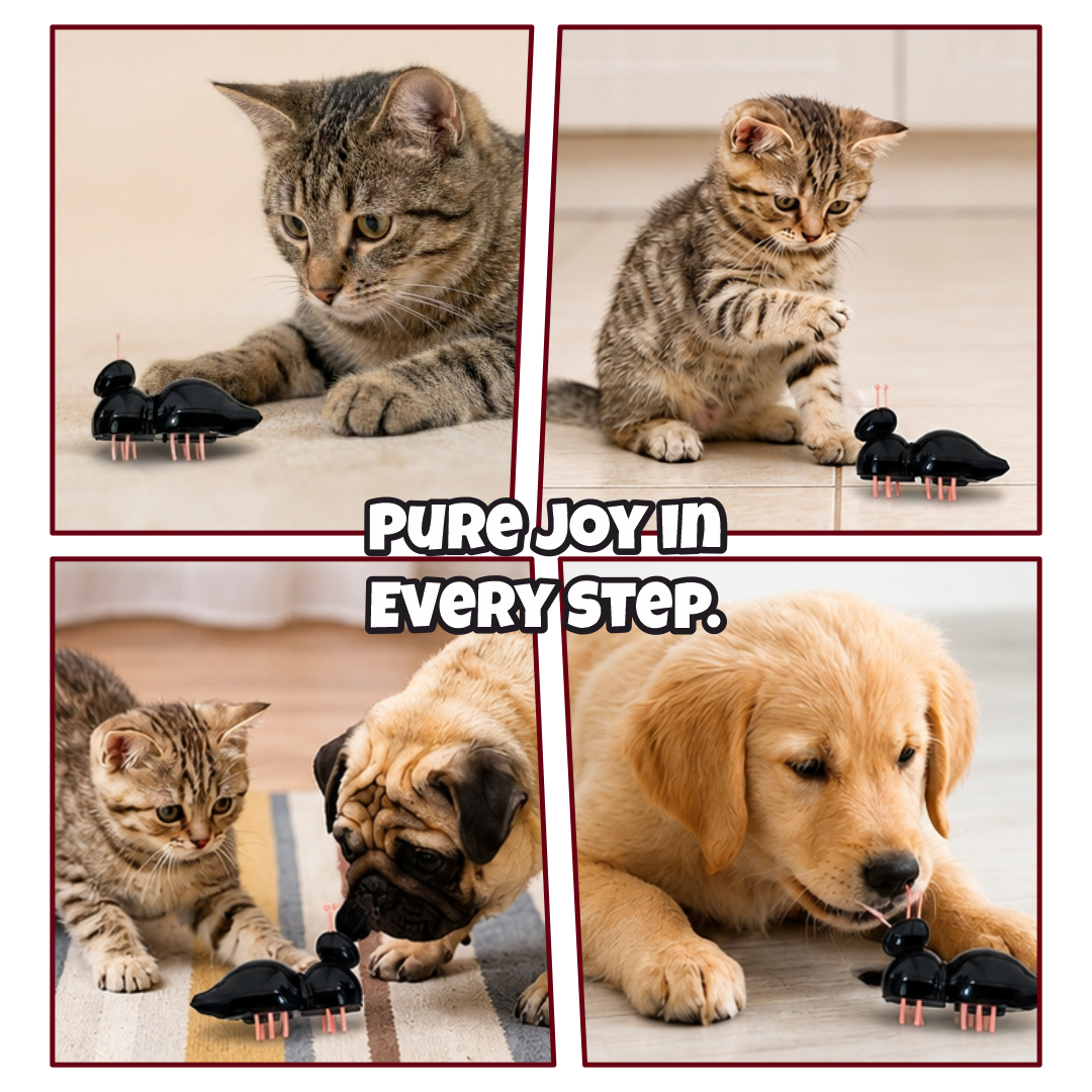 Interactive Micro Vibrating Ant Cat Toy – Battery Operated Random Moving Electronic Bug Puzzle for Indoor Cats | Kittens
